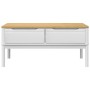Mesa de centro FLORO madera maciza de pino blanco 99x55,5x45 cm en Mesas de centro | Comprar online en Foru.es