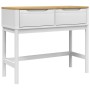 Mesa consola FLORO madera maciza de pino blanco 89,5x36,5x73 cm en Mesas auxiliares | Comprar online en Foru.es