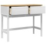 Mesa consola FLORO madera maciza de pino blanco 89,5x36,5x73 cm en Mesas auxiliares | Comprar online en Foru.es