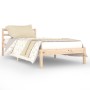 Estructura de cama de madera maciza de pino 90x200 cm de vidaXL, Camas y somieres - Ref: Foro24-810415, Precio: 67,22 €, Desc...