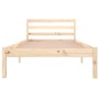 Estructura de cama de madera maciza de pino 90x200 cm de vidaXL, Camas y somieres - Ref: Foro24-810415, Precio: 67,22 €, Desc...
