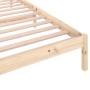 Estructura de cama de madera maciza de pino 90x200 cm de vidaXL, Camas y somieres - Ref: Foro24-810415, Precio: 67,22 €, Desc...