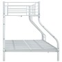Estructura de litera de metal blanco 140x200 cm/90x200 cm de vidaXL, Camas y somieres - Ref: Foro24-287903, Precio: 294,51 €,...
