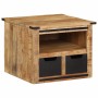 Mesa de centro con cajones madera maciza de mango 50x50x40 cm en Mesas de centro | Comprar online en Foru.es