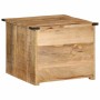 Mesa de centro con cajones madera maciza de mango 50x50x40 cm en Mesas de centro | Comprar online en Foru.es