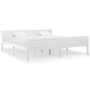 Estructura de cama de madera maciza de pino blanco 180x200 cm de vidaXL, Camas y somieres - Ref: Foro24-322108, Precio: 168,7...