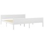 Estructura de cama de madera maciza de pino blanco 180x200 cm de vidaXL, Camas y somieres - Ref: Foro24-322108, Precio: 168,7...