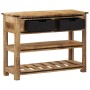 Mesa consola de madera maciza de mango 100x35x75 cm en Mesas auxiliares | Comprar online en Foru.es