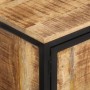 Mesa de centro de madera maciza de mango rugosa 80x50x40 cm en Mesas de centro | Comprar online en Foru.es