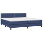 Cama box spring colchón y luces LED tela azul 200x200 cm de vidaXL, Camas y somieres - Ref: Foro24-3133107, Precio: 582,75 €,...