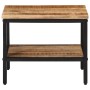 Mesa de centro de madera maciza de mango rugosa 45x45x35 cm en Mesas de centro | Comprar online en Foru.es