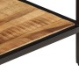 Mesa de centro de madera maciza de mango rugosa 45x45x35 cm en Mesas de centro | Comprar online en Foru.es