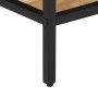 Mesa de centro de madera maciza de mango rugosa 55x55x45 cm en Mesas de centro | Comprar online en Foru.es