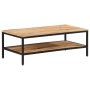 Mesa de centro de madera maciza de mango rugosa 100x50x35 cm en Mesas de centro | Comprar online en Foru.es