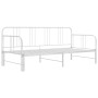 Estructura de sofá cama extraíble de metal blanco 90x200 cm de vidaXL, Camas y somieres - Ref: Foro24-324753, Precio: 149,45 ...
