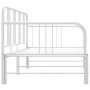 Estructura de sofá cama extraíble de metal blanco 90x200 cm de vidaXL, Camas y somieres - Ref: Foro24-324753, Precio: 149,45 ...