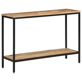 Mesa consola madera maciza de mango rugosa 100x35x70 cm en Mesas auxiliares | Comprar online en Foru.es
