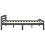 Estructura de cama madera maciza pino gris oscuro 160x200 cm de vidaXL, Camas y somieres - Ref: Foro24-322093, Precio: 175,26...