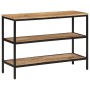 Mesa consola madera maciza de mango rugosa 100x35x70 cm en Mesas auxiliares | Comprar online en Foru.es