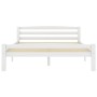 Estructura de cama de madera maciza de pino blanca 140x200 cm de vidaXL, Camas y somieres - Ref: Foro24-322071, Precio: 136,9...
