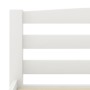 Estructura de cama de madera maciza de pino blanca 140x200 cm de vidaXL, Camas y somieres - Ref: Foro24-322071, Precio: 136,9...