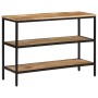 Mesa consola madera maciza de mango rugosa 100x35x70 cm en Mesas auxiliares | Comprar online en Foru.es