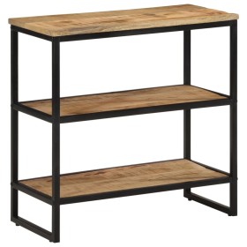 Mesa consola madera maciza de mango rugosa 70x35x70 cm en Mesas auxiliares | Comprar online en Foru.es
