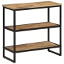 Mesa consola madera maciza de mango rugosa 70x35x70 cm en Mesas auxiliares | Comprar online en Foru.es