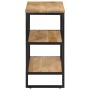 Mesa consola madera maciza de mango rugosa 70x35x70 cm en Mesas auxiliares | Comprar online en Foru.es
