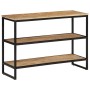 Mesa consola madera maciza de mango rugosa 100x35x70 cm en Mesas auxiliares | Comprar online en Foru.es