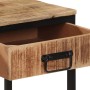 Mesa consola madera maciza de mango rugosa 70x35x70 cm en Mesas auxiliares | Comprar online en Foru.es