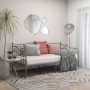 Estructura de sofá cama de metal gris 90x200 cm de vidaXL, Camas y somieres - Ref: Foro24-324763, Precio: 137,25 €, Descuento: %
