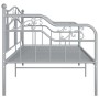 Estructura de sofá cama de metal gris 90x200 cm de vidaXL, Camas y somieres - Ref: Foro24-324763, Precio: 137,25 €, Descuento: %