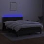 Cama box spring colchón y luces LED tela negro 140x190 cm de vidaXL, Camas y somieres - Ref: Foro24-3133151, Precio: 446,72 €...