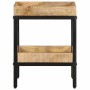 Mesa lateral Marrón 35 x 35 x 45 cm Madera de mango maciza en Mesas auxiliares | Comprar online en Foru.es