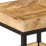 Mesa lateral Marrón 35 x 35 x 45 cm Madera de mango maciza en Mesas auxiliares | Comprar online en Foru.es
