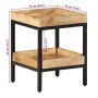 Mesa lateral Marrón 35 x 35 x 45 cm Madera de mango maciza en Mesas auxiliares | Comprar online en Foru.es