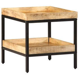 Mesa lateral Marrón 45 x 45 x 45 cm Madera de mango maciza en Mesas auxiliares | Comprar online en Foru.es