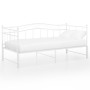 Estructura de sofá cama extraíble de metal blanco 90x200 cm de vidaXL, Camas y somieres - Ref: Foro24-324783, Precio: 212,75 ...