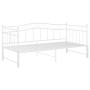 Estructura de sofá cama extraíble de metal blanco 90x200 cm de vidaXL, Camas y somieres - Ref: Foro24-324783, Precio: 212,75 ...