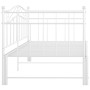 Estructura de sofá cama extraíble de metal blanco 90x200 cm de vidaXL, Camas y somieres - Ref: Foro24-324783, Precio: 212,75 ...