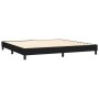 Cama box spring colchón y luces LED tela negro 200x200 cm de vidaXL, Camas y somieres - Ref: Foro24-3133183, Precio: 584,24 €...