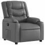 Sillón reclinable de cuero sintético gris en Sillones | Comprar online en Foru.es