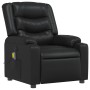 Sillón de masaje reclinable cuero sintético negro en Sillones | Comprar online en Foru.es