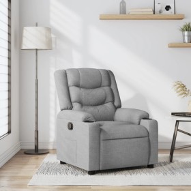 Sillón reclinable de tela gris claro en Sillones | Comprar online en Foru.es