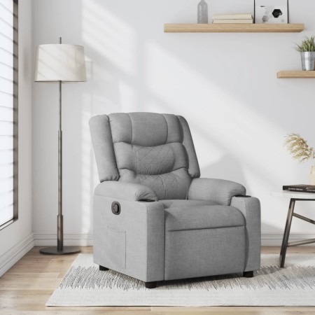 Sillón reclinable de tela gris claro en Sillones | Comprar online en Foru.es
