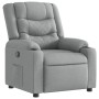 Sillón reclinable de tela gris claro en Sillones | Comprar online en Foru.es