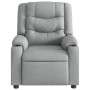 Sillón reclinable de tela gris claro en Sillones | Comprar online en Foru.es