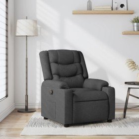 Sillón reclinable de tela gris oscuro en Sillones | Comprar online en Foru.es