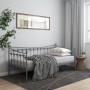 Estructura de sofá cama de metal gris 90x200 cm de vidaXL, Camas y somieres - Ref: Foro24-324757, Precio: 165,26 €, Descuento: %